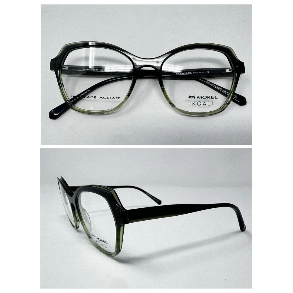 Morel Koali 20106K 52-17-140 Eyeglass Frames Black Olive France
